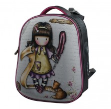 №26 Девочка с пером BagBerry формованный рюкзак
